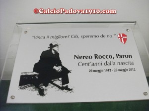 L'angolo dedicato a Nereo Rocco
