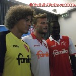 Feltscher, Trevisan e Babacar: Presentazione nuove maglie Calcio Padova Joma 2012/2013