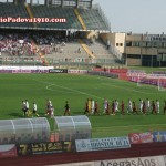 Padova - Reggina squadre in campo